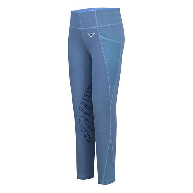 TuffRider Kids' Minerva EquiCool Tights - Ensign Blue image number null