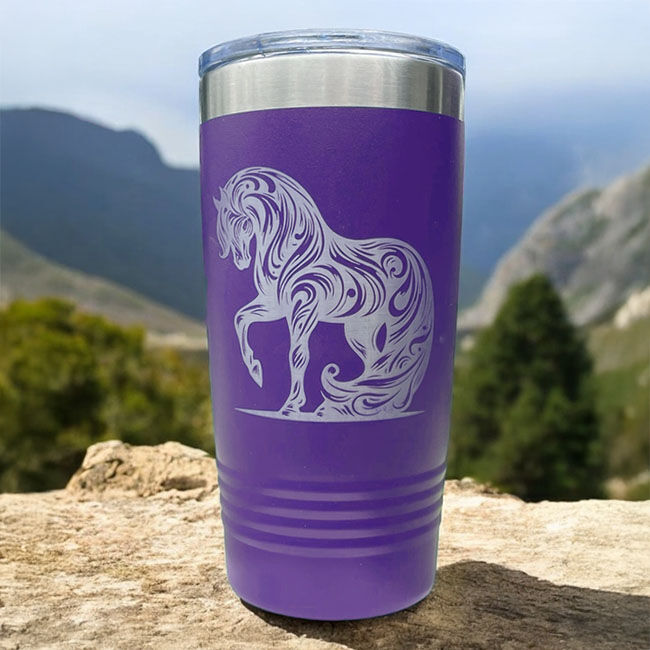 The Krafty Equestrian Travel Tumbler - Horse image number null