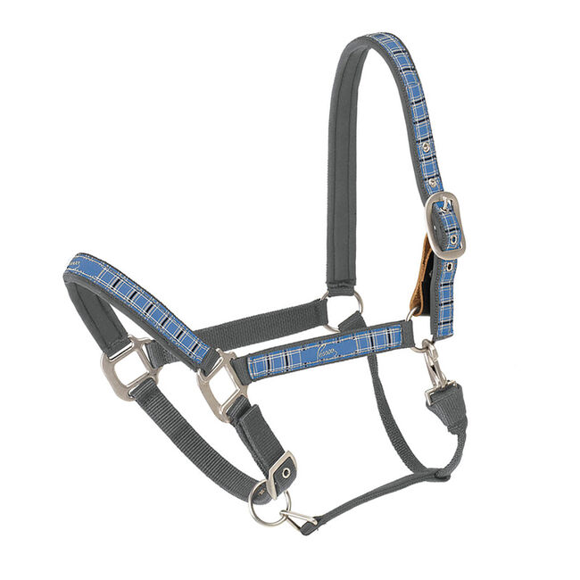 Pessoa Padded Plaid Breakaway Halter - Size: Horse - Closeout image number null