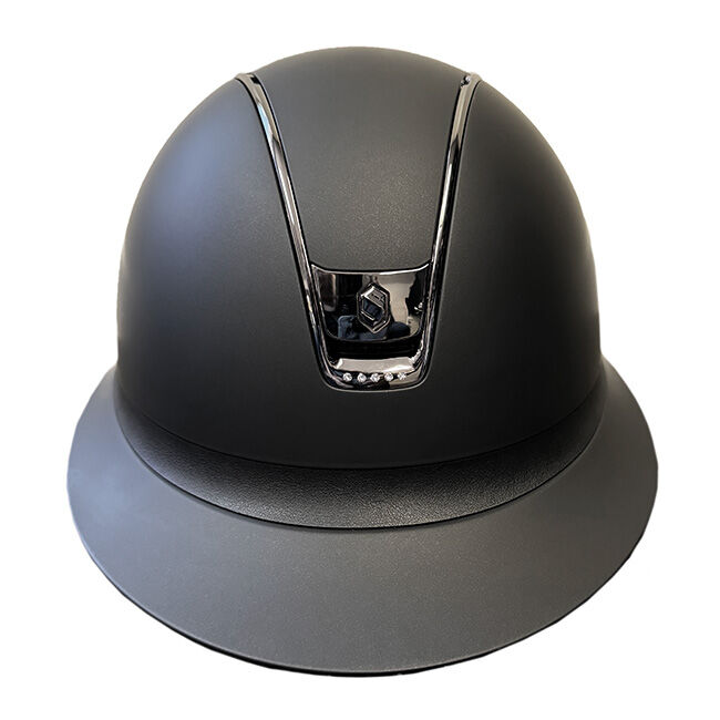 Samshield Miss Shield Shadowmatt Helmet 2.0 - Black/Chrome with Swarovski Crystals image number null