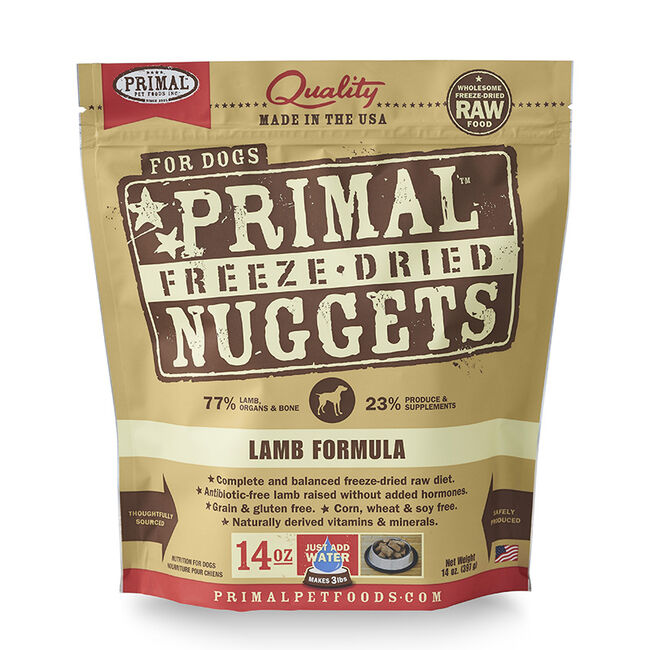 Primal Freeze Dried Lamb Nuggets Dog Food image number null