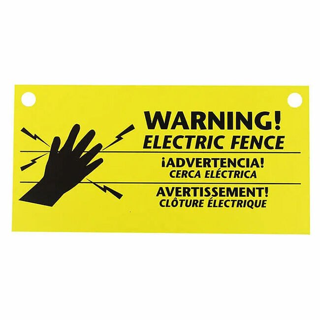 Zareba Electric Fence Warning Signs - 3-Pack image number null