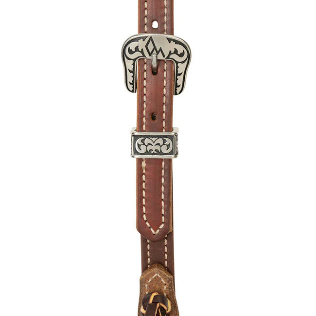 Weaver Equine Ken McNabb Sliding Ear Headstall with Decorative Buckles image number null