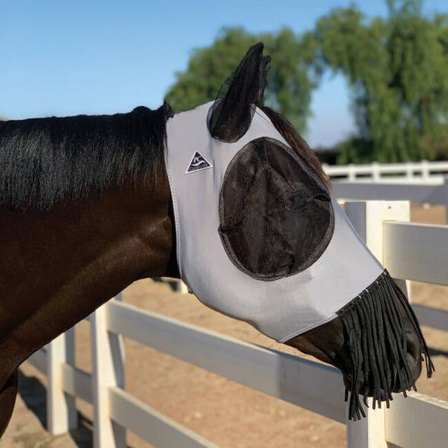Professional's Choice Comfort-Fit Deluxe Fly Mask - Charcoal image number null