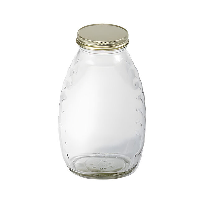 Little Giant Glass Honey Jar with Lid - 12-Pack image number null