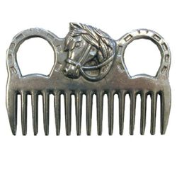 Intrepid International Horse Head Aluminum Mane Comb