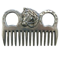 Intrepid Horse Head Aluminum Mane Comb