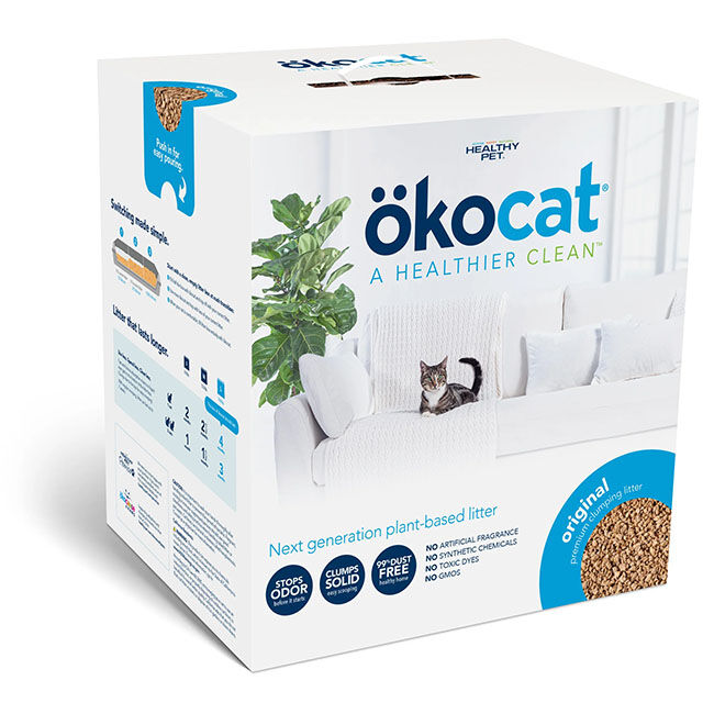 Okocat Original Premium Clumping Wood Cat Litter image number null