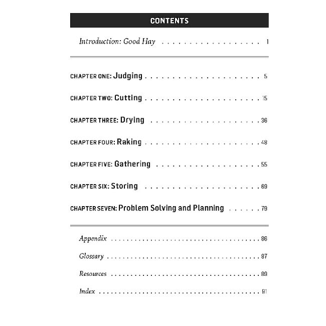 Making Hay: How to Cut, Dry, Rake, Gather, and Store a Nourishing Crop image number null