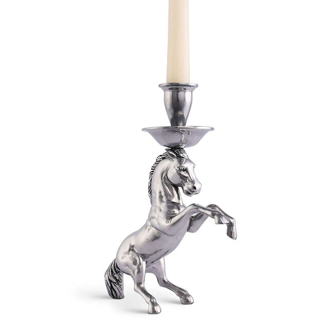 Arthur Court Candlestick - Rearing Horse image number null