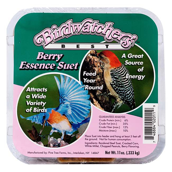 Pine Tree Farms Birdwatcher's Best Suet Cake - Berry Essence - 11 oz image number null