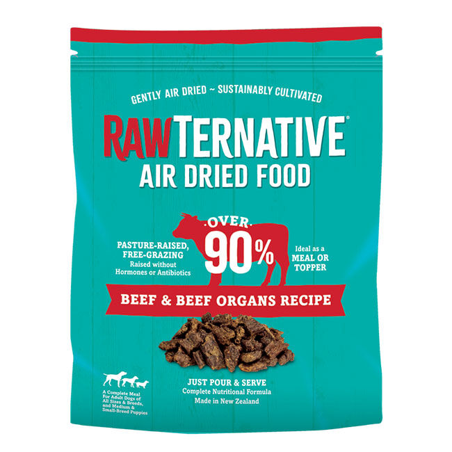 Grandma Mae's RawTernative Air-Dried Dog Food - Beef & Beef Organs Recipe image number null