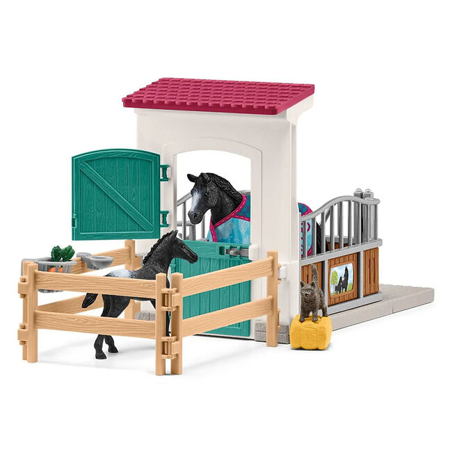Schleich Horse Box with Mare & Foal image number null
