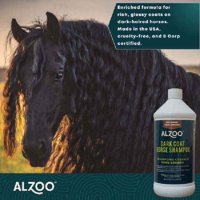 ALZOO Dark Coat Horse Shampoo - 32 oz image number null