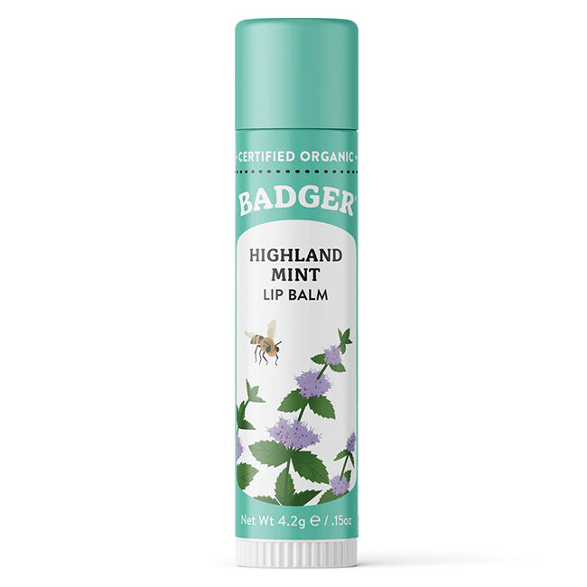 Badger Organic Classic Lip Balm, Highland Mint image number null