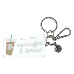 Dapplebay Keychain - Iced Coffee & Horses