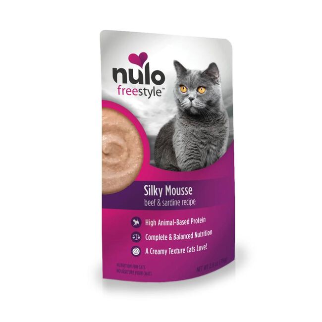 Nulo FreeStyle Silky Mousse for Cats - Beef & Sardine Recipe - 2.8 oz image number null