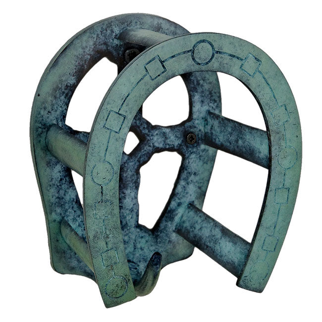 Horse Fare Brass Horseshoe Bridle Bracket image number null