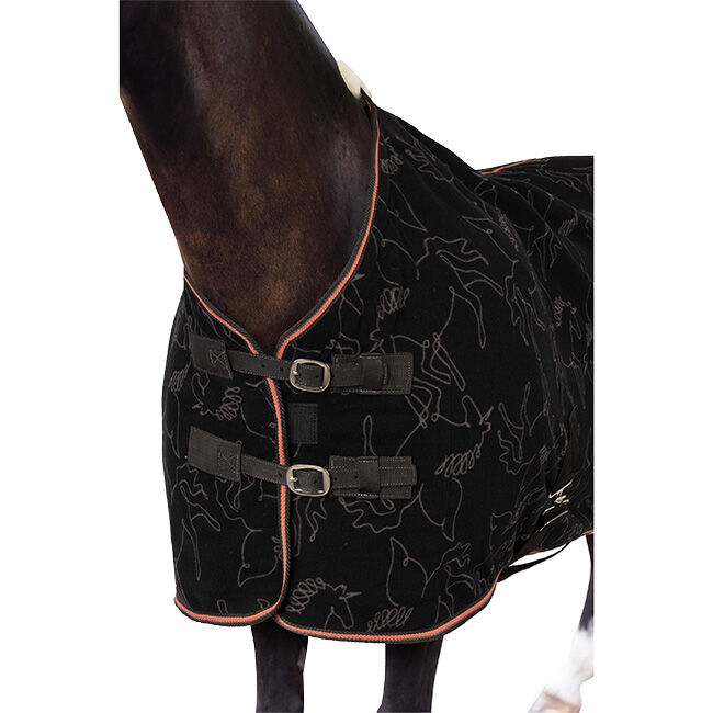 Horze Pegasus Pony Fleece Cooler - Caviar image number null