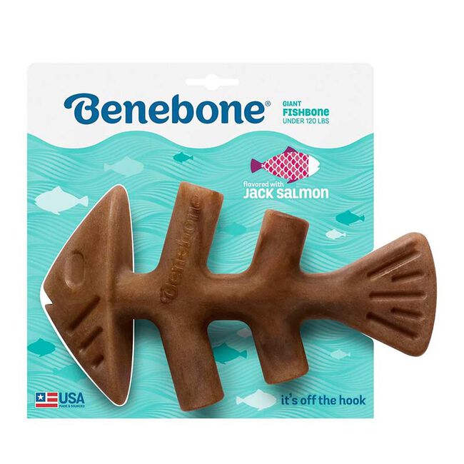 Benebone Fishbone Dog Chew - Jack Salmon Flavor image number null