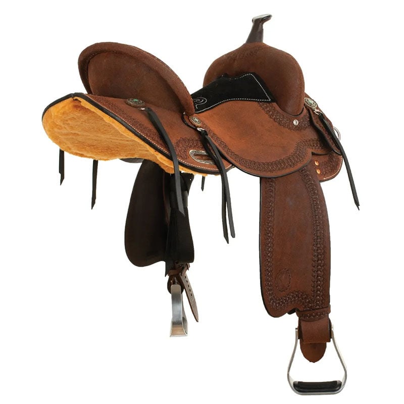 Circle Y Cloverleaf Barrel Saddle - Thumbnail 4