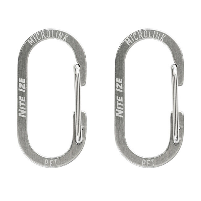 NiteIze MicroLink Pet Tag Carabiner - 2-Pack image number null