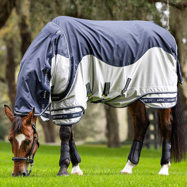 LeMieux Arika Shower-Tek Fly Blanket - Navy image number null