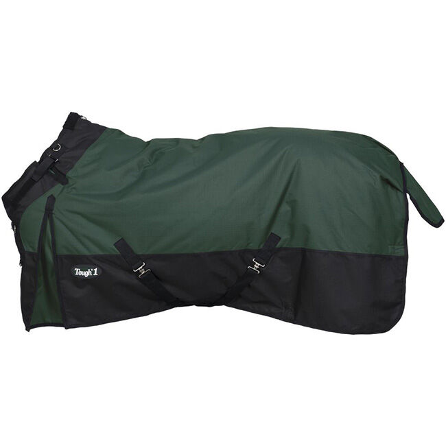 Tough1 1200D Turnout Blanket with Snuggit (400 Fill) - Hunter Green image number null