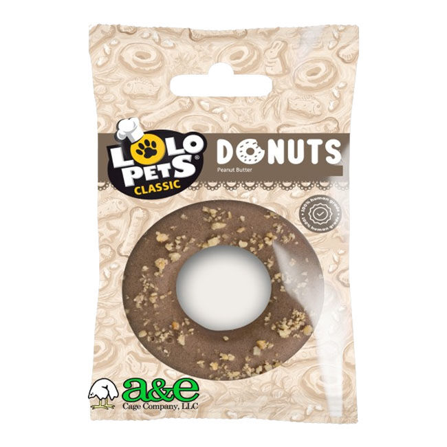 Lolo Pets Classic Gourmet Peanut Butter Donut for Dogs - 2.11 oz image number null