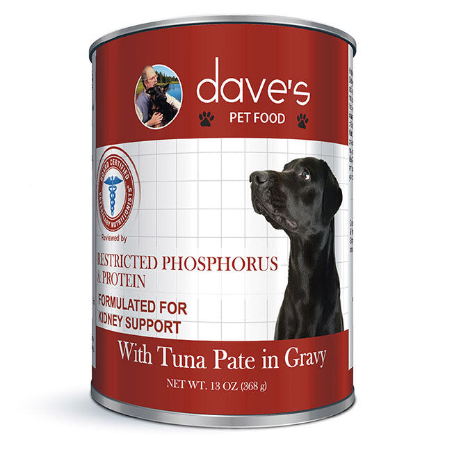 Dave's Pet Food Restricted Phosphorus & Protein Dog Food - Tuna Pate in Gravy - 13 oz image number null