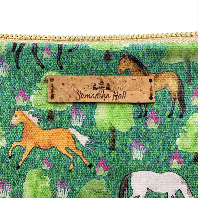 Samantha Hall Designs Horse Cosmetic Bag image number null