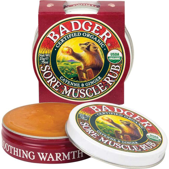 Badger Organic Sore Muscle Rub Tin image number null