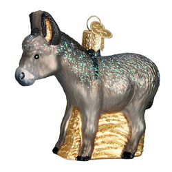 Old World Donkey Ornament