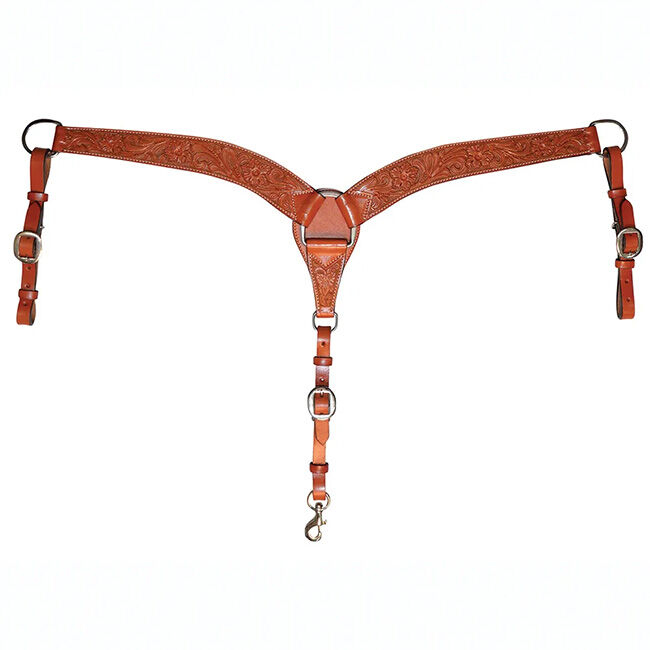 Circle Y Contoured Classic Floral Breast Collar image number null