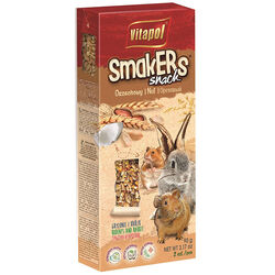 Vitapol Smakers Treat Sticks for Rodents & Rabbits - 2-Pack - Nut Recipe