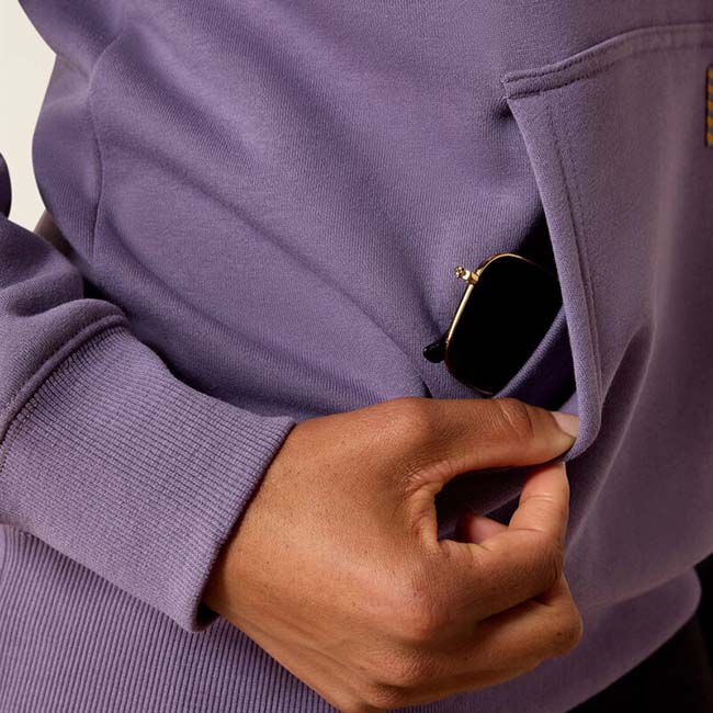 Ariat Women's Rebar Lightweight Graphic Hoodie - Mulled Grape image number null