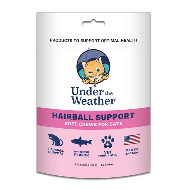 Under the Weather Hairball Support Chews for Cats image number null