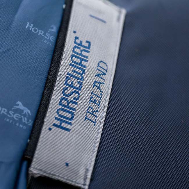 Horseware Rambo Supreme 1680D Vari-Layer Turnout (250g Medium) - Navy/Thunderstorm Grey & Silver image number null