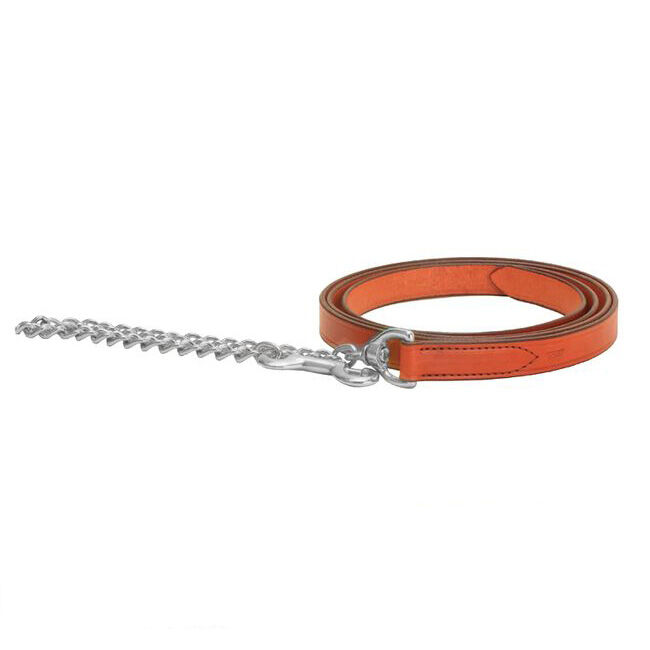 Tory Leather Leather Lead with Nickel-Plated Chain image number null