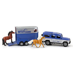 Breyer Land Rover & Tag-A-Long Horse Trailer Set