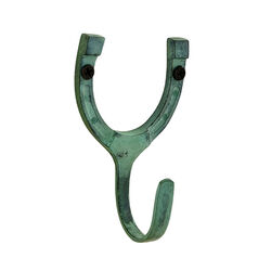 Horse Fare Brass Small Horseshoe Hook with Patina Finish