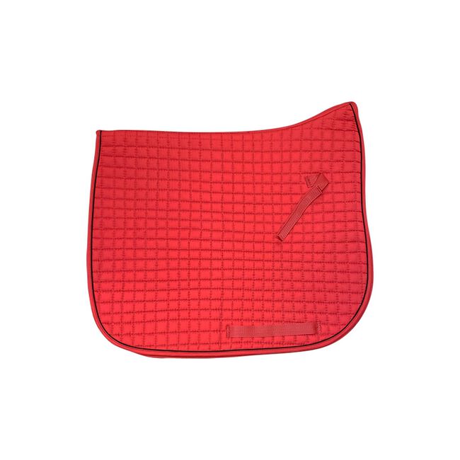 PRI Quilted Equu-Felt Filled Dressage Pad - Red w/ Black Trim image number null