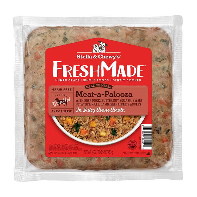 Stella & Chewy's FreshMade Gently Cooked Frozen Dog Food - Meat-a-Palooza - 16 oz image number null