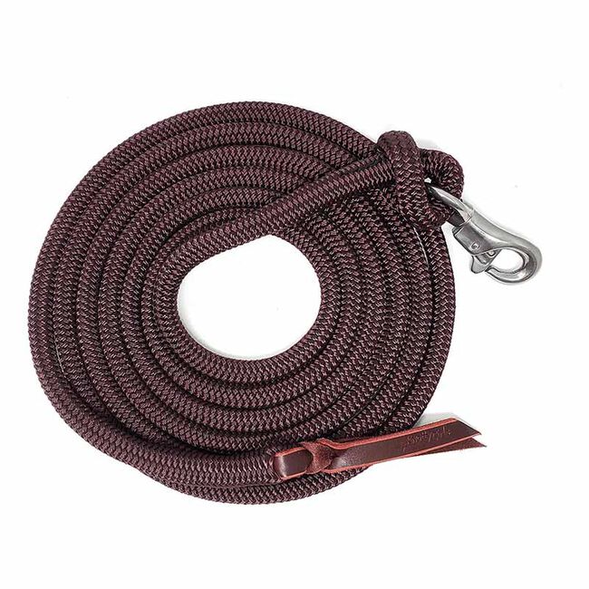 Knotty Girlz 9/16" Diameter Premium Polyester Yacht Braid Lead Rope with Trigger Bull Snap End image number null