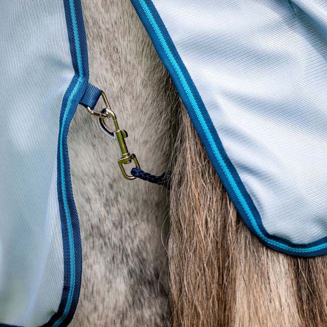 Horseware Amigo Bug Rug Fly Sheet (0g Light) - Azure Blue/Navy & Electric Blue image number null