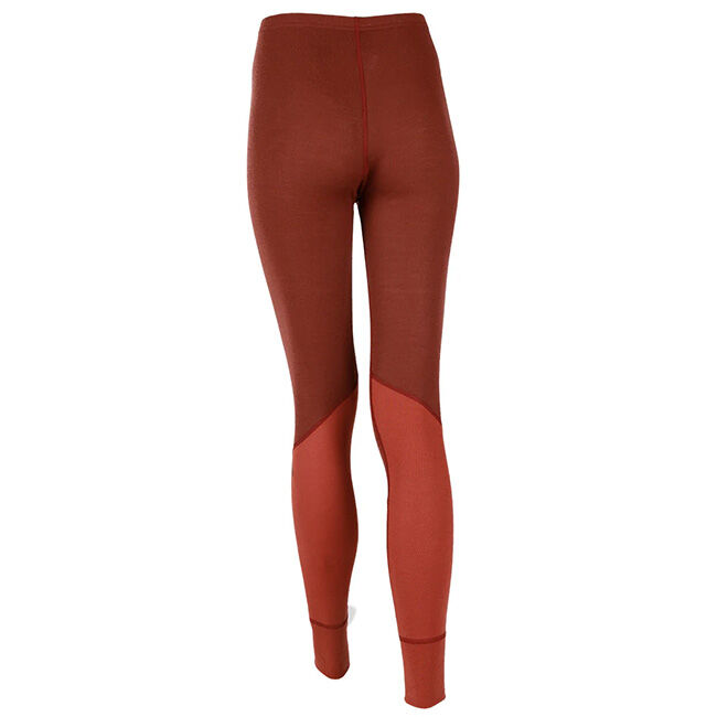 Janus Women's 100% Merino Designwool Two-Tone Leggings - Red image number null