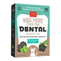 Cloud Star Wag More Bark Less Dental Biscuits - 14 oz