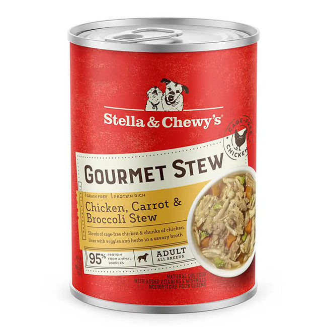 Stella & Chewy's Gourmet Stew for Dogs - Chicken, Carrot & Broccoli Stew Recipe - 12.5 oz image number null