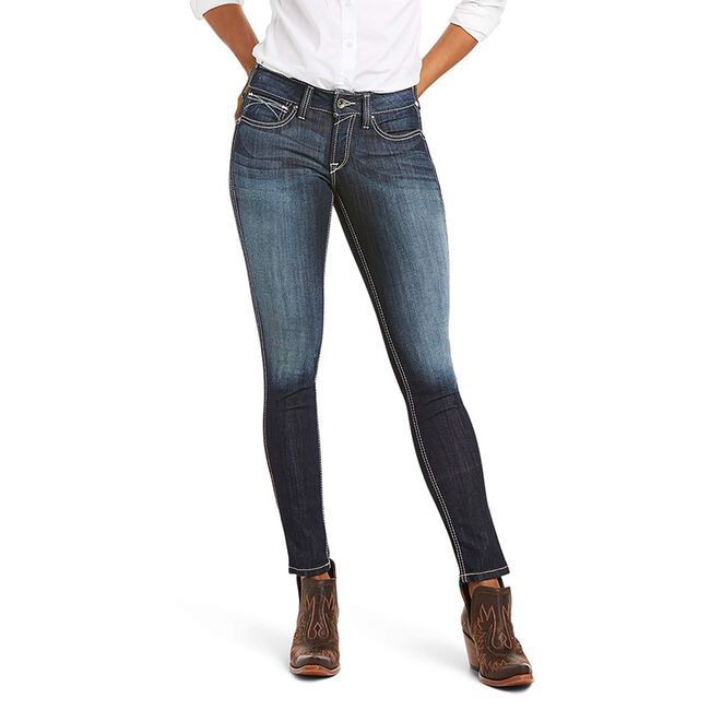 Ariat Women's R.E.A.L. Mid Rise Stretch Outseam Ella Skinny Jean image number null