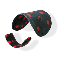 Crafty Ponies Toy Saddle Pad and Girth Cover - Black Polka Dot